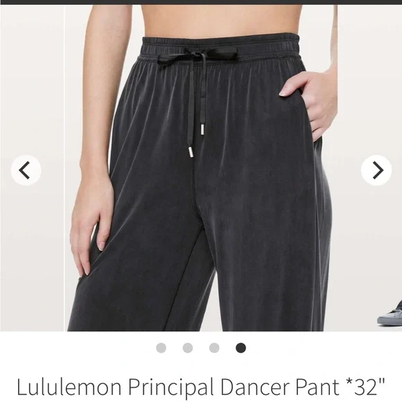 lululemon athletica Wide Leg Pants in Charcoal Gray - Picture 4 of 6
